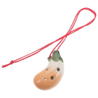 Ceramic Ocarina: Vegetable Shape 6 Hole Ocarina Alto C Flute - Traditional - Image 1 of 4