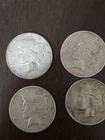 (4) Peace Dollars (922 90% Silver Lower Grade Readable Dates Great Deal #2