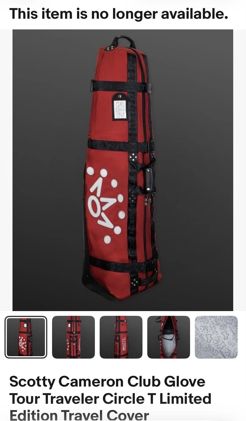 Scotty Cameron Club Glove Tour Traveler Circle T Limited Edition Travel Cover