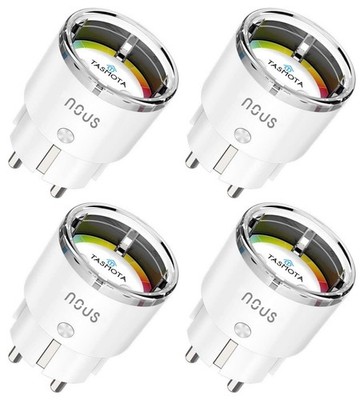 Nous A1T Smarte Steckdose, Tasmota Firmware, WLAN, 4er Set