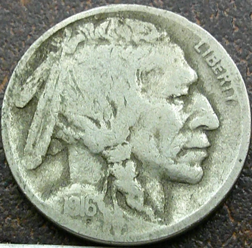 US 1916-S Buffalo Nickel  **
