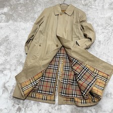 Vintage Burberry Bal Collar Coat with Liner Nova Chect Size 170
