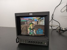 Sony PVM-8042Q 8" RGB CRT Gaming Monitor w/ SCART to RGBs  RCA To BNC Adapters