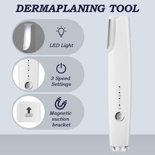 2-in-1 Electric Eyebrow Trimmer Facial Exfoliator 120V Voltage for United States