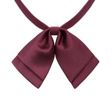 Bow Ties for Women, Womens Bow Tie Adjustable Clip on Neck Ties Girls Red