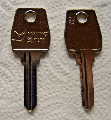 10 Euro Locks Schlüsselrohlinge  EU-1R von Silca, EU-1