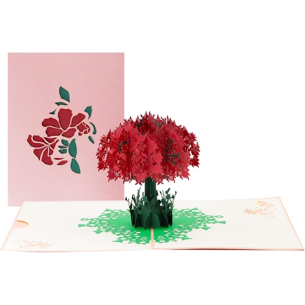 Rhododendron Blossom 3D Pop Up Greeting Card - Mother's Day Anniversary Birthday