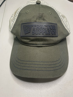 #ad TRACTOR SUPPLY CO ADJUSTABLE MESH BACK OLIVE OD GREEN Snapback BASEBALL HAT CAP $4.00