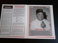Chicago Blackhawks Billy Reay autographed hockey newsletter