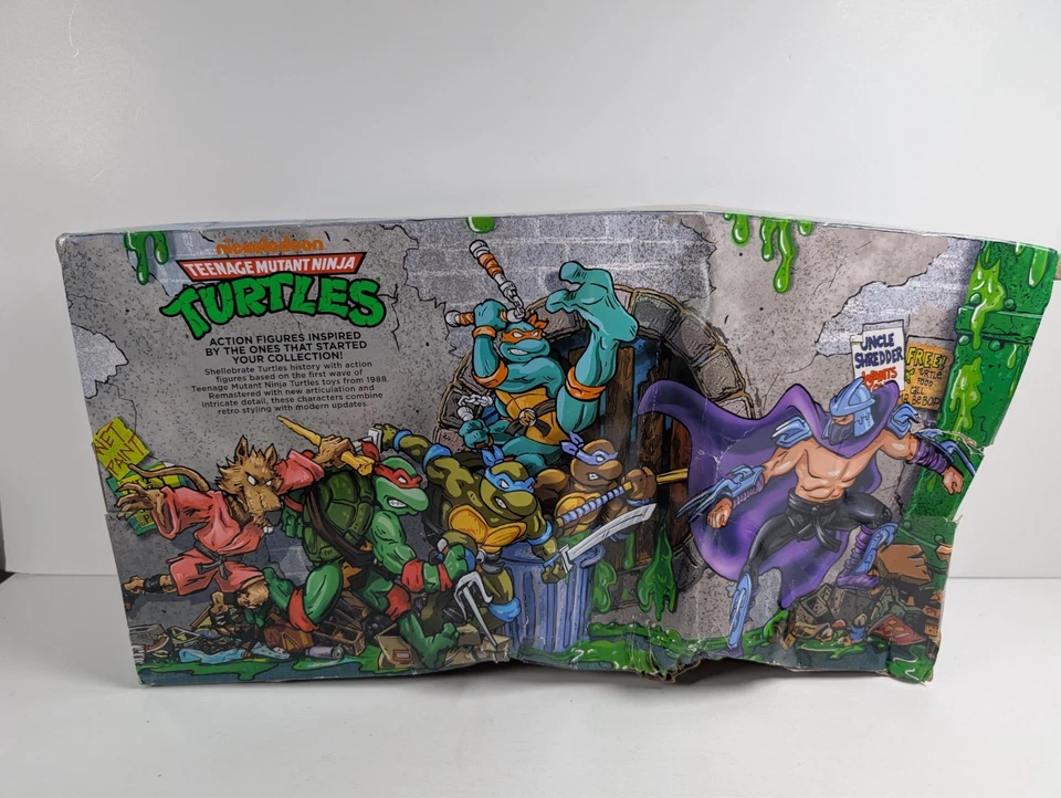 Teenage Mutant Ninja Turtles TMNT 1988 REMASTERED 6 FIGURE PACK New -Box Crushed - Image 2 of 4