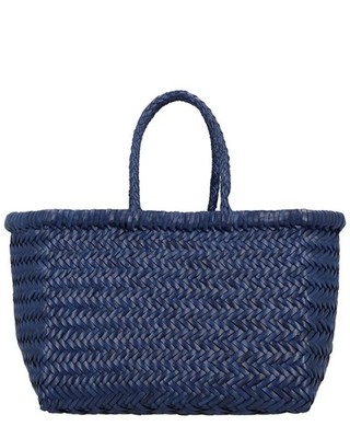 Dragon Diffusion Triple Jump Small Leather Tote Women's Blue