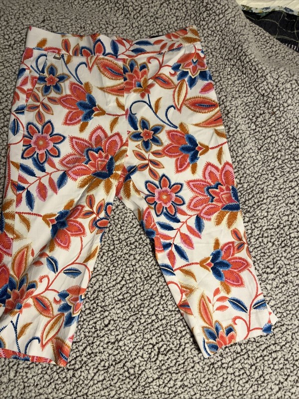 Counterparts Women's Mid-Rise Wide-Leg Crop/capri Pants Size M Msrp 48$