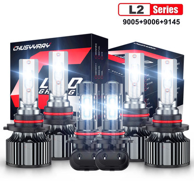 For Chrysler 300C 2005 2006 2007 2008 2009 6X LED Headlight + Fog Light Bulbs