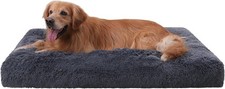 Large Dog Bed Crate Pad Washable Plush Kennel Mat Anti-Slip Soft