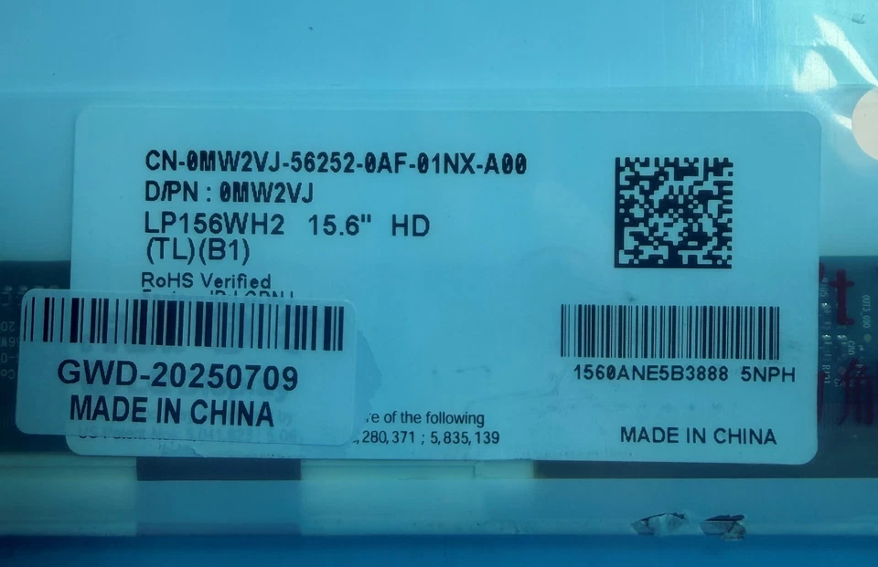 Dalle écran Dell 0MW2VJ LCD LED Display Panel écran portable OEM - Photo 1/4