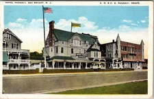 Postcard Hotel Pannaci Sea Bright New Jersey 1925