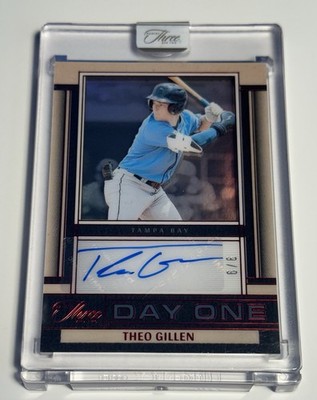 2025 Panini Three and Two Day One Autographs Theo Gillen Auto /6 #DOA-TGN Rays