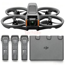 Genuine DJI Avata 2 Drone with 3 Flight Batteries & Two-Way Charging Hub Unbound
