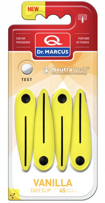Car Vent Clip Air Freshener Stick Vanilla 4Pack Dr.Marcus Easy