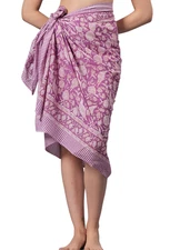 Indian Block Print Cotton Sarong Hippie Floral Swimwear Beach Bikini Cover Ups