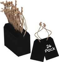 Holztafel Zum Beschriften Kleine Kreidetafel (24Er Pack) 8 X 5 Cm - Doppelseitig