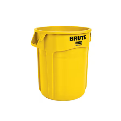 #ad Rubbermaid Commercial Fg261000yel Brute R 10 Gal Round Trash Can Yellow $22.47
