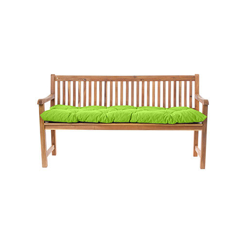 Lime 2 Seater Bench Seat Cushion Waterproof Fabric Outdoor Garden Pad Tufted For - 2 Seater Outdoor Seat Cushion