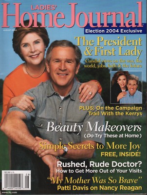 Ladies Home Journal August 2004 George W Bush John Kerry 050918DBE