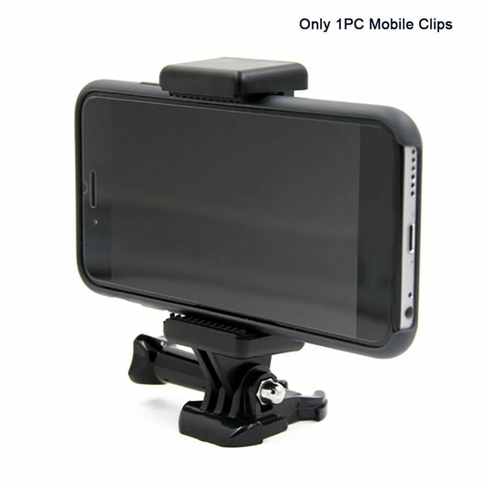 Phone Clip Mount Clamp Tripod Head Adapter for GoPro Hero 13 12 11 9 Accessories - Image 3 of 4