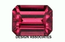 RHODOLITE GARNET 5 x 3 MM EMERALD CUT BEAUTIFUL COLOR
