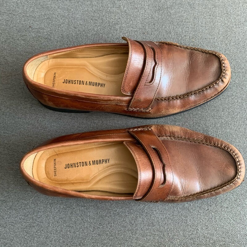 Johnston & Murphy Mens Ainsworth Penny Loafer Shoes Brown  display picture 3