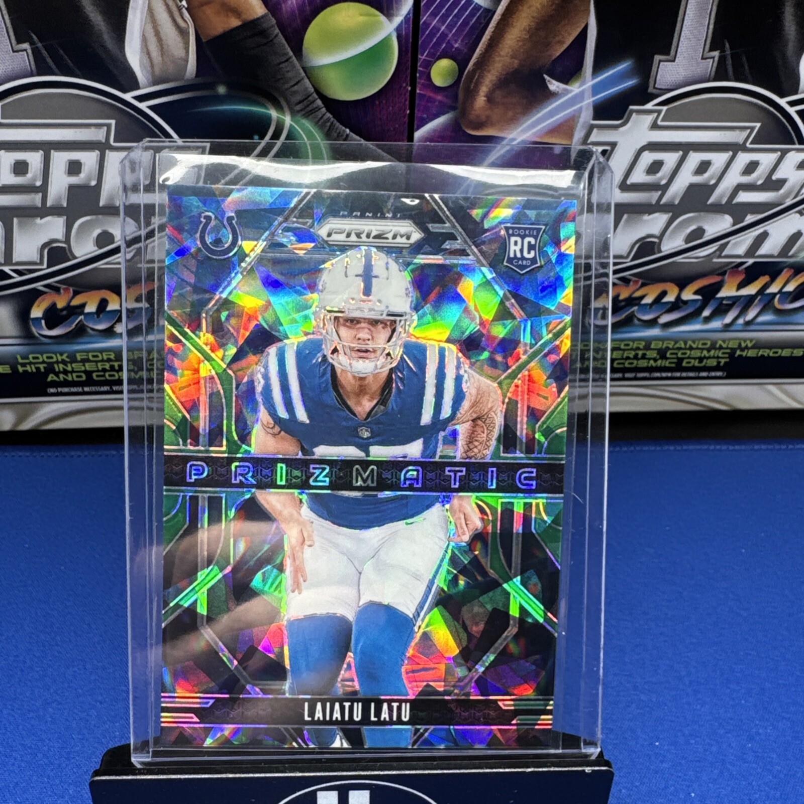 2024 Panini Prizm - Prizmatic Green Ice Prizm #5 Laiatu Latu (RC)