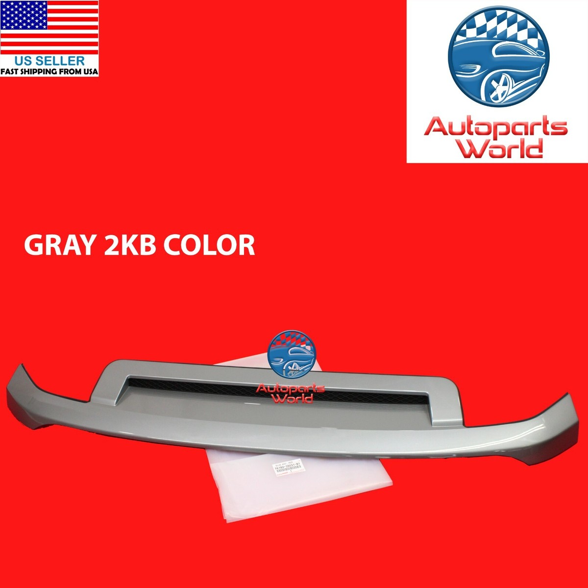 GENUINE OEM TOYOTA FJ CRUISER FRONT GRAY 2KB HOOD BULGE SCOOP 
