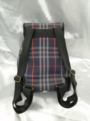Burberry Nova Check Plaid Backpack Vintage Navy | eBay