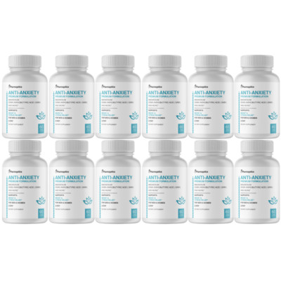 Anti Anxiety Premium Formulation  -  720 Capsules - 12 Bottles
