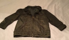 White House Black Market Women Green Crop Zip Jacket 6