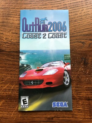 Out Run 2006 Coast 2 Coast Outrun Playstation Portable Sony PSP Manual Only
