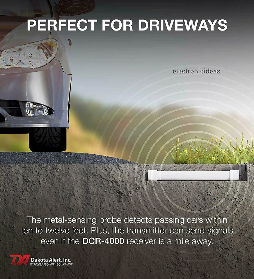 DAKOTA ALERT DCPA-4K PLUS/DCPA-4000 PLUS PROBE ALERT DRIVEWAY ALARM RELAYS+BELL - Image 3 of 4