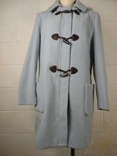 Chadwicks Of Boston Wool Wool Blue Sz 14 Duffle Coat Toggle Hooded Coat Jacket