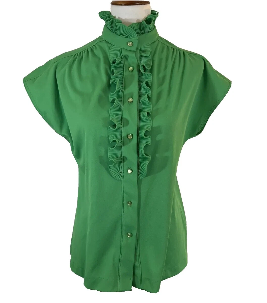 Poliéster Tops Vintage 1970s a medida para De mujer