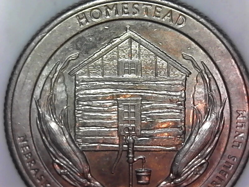 2015D ATB NEBRASKA HMSTD 25c "Snow on Roof" Die Gouge ERROR DENVER MINT Rare! - Image 4 of 4