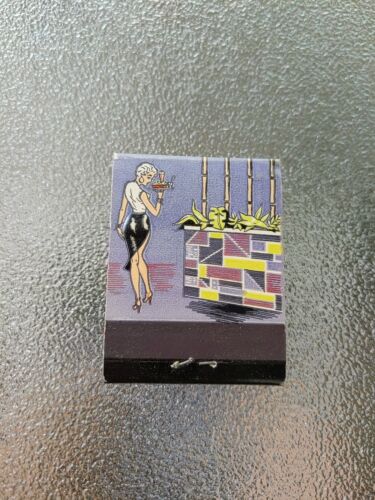 LA FLAME FILETE IMAGEN IMPRESA MATCHBOOK Parrilla Carne Figura Arte Raro - Imagen 3 de 3