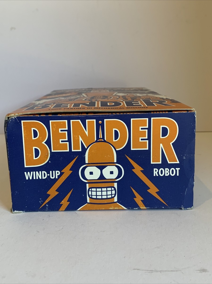 FUTURAMA BENDER OFFICIAL WIND-UP ROBOT ACTION FIGURE TOY VINTAGE