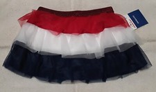 Toddler 4th of July Patriotic Red, White, Blue Skirt Tutu Sz 18 Mo Independence