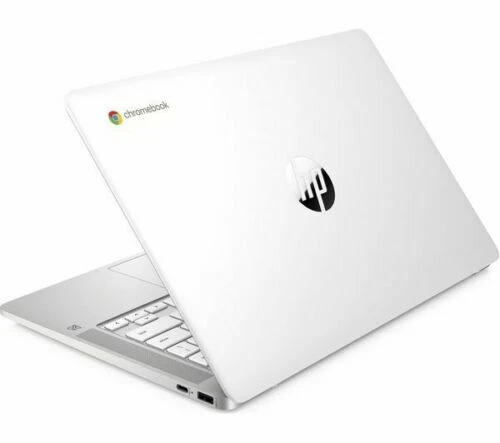 HP 14A-NA0502SA 14" Intel Pentium N5030 Chromebook 128 GB eMMC 4GB RAM - White - Image 2 of 4