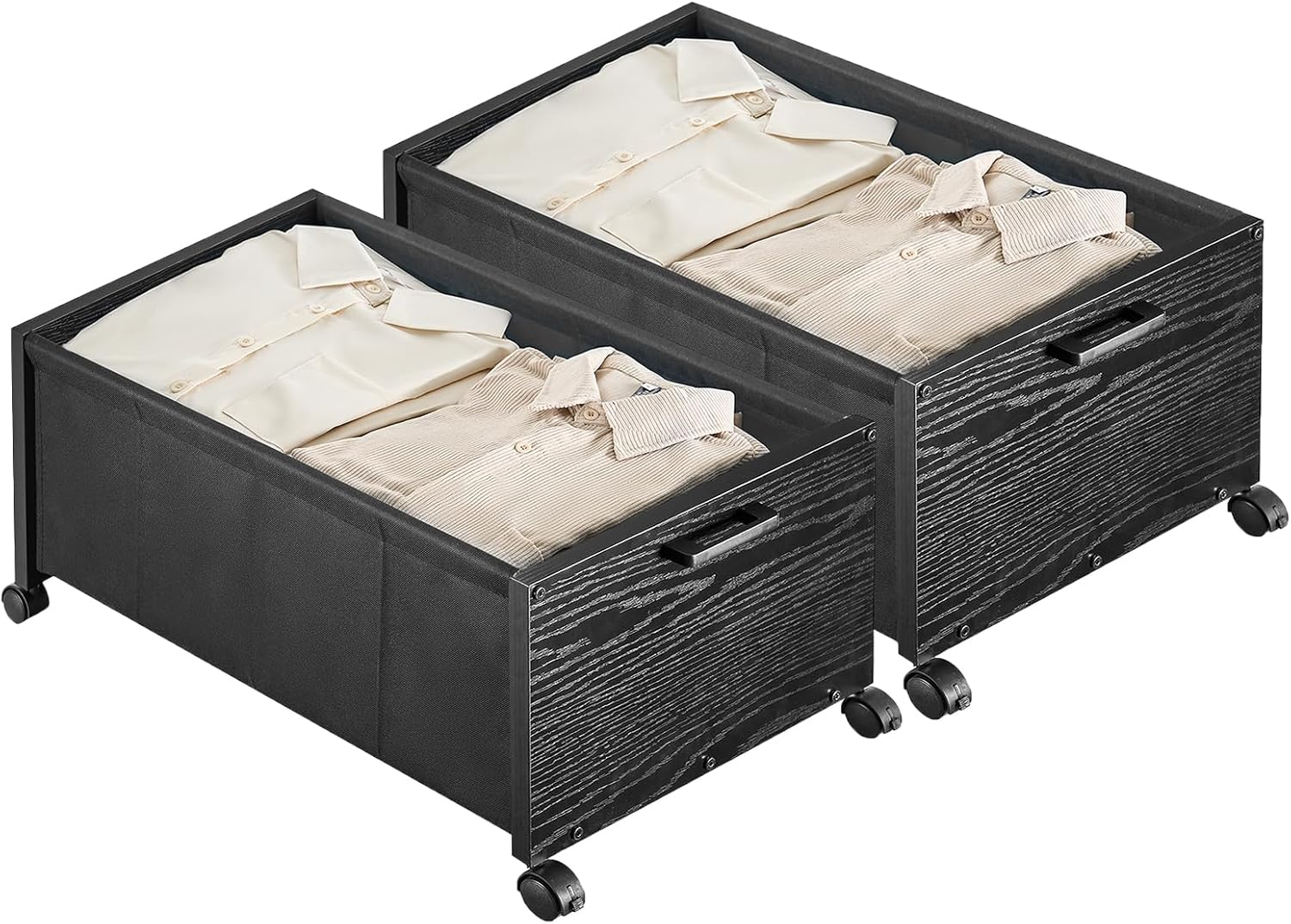 Under Bed Storage Containers with Wheels, Heavy Duty under Bed Drawers, Storage-image