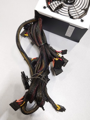Raidmax RX-600AF 600W Power Supply Without Power Cord Used Working Body Defect - Afbeelding 5 van 21