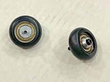 Heavy duty Bearing Wheelie Bar Wheels + Rubber Tires  Traxxas Slash T-Maxx  