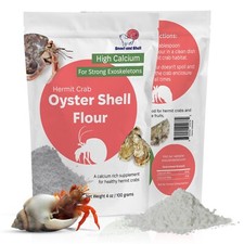 Oyster Shell Flour - Organic Pet Hermit Crab High Calcium Supplement - 100gms