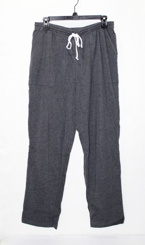 BLAIR Knit Drawstring Pull-On Pants, Petites Size PL, Charcoal Heather, NEW!!